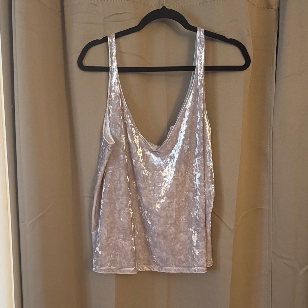 Velvet V-Neck H&M Tank Top